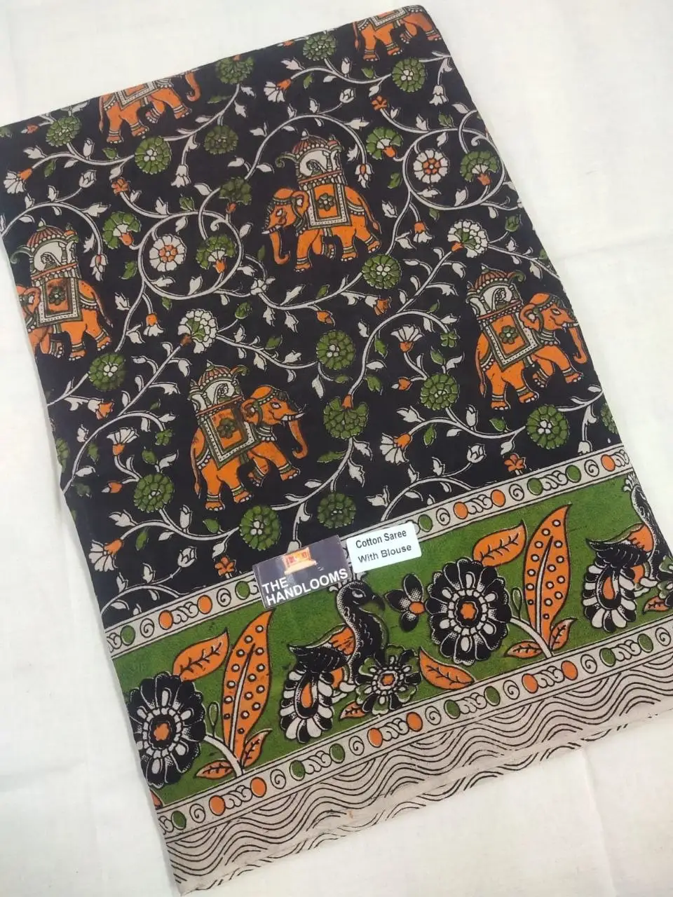 Aranya Utsav Kalamkari Pure Handloom Cotton Saree